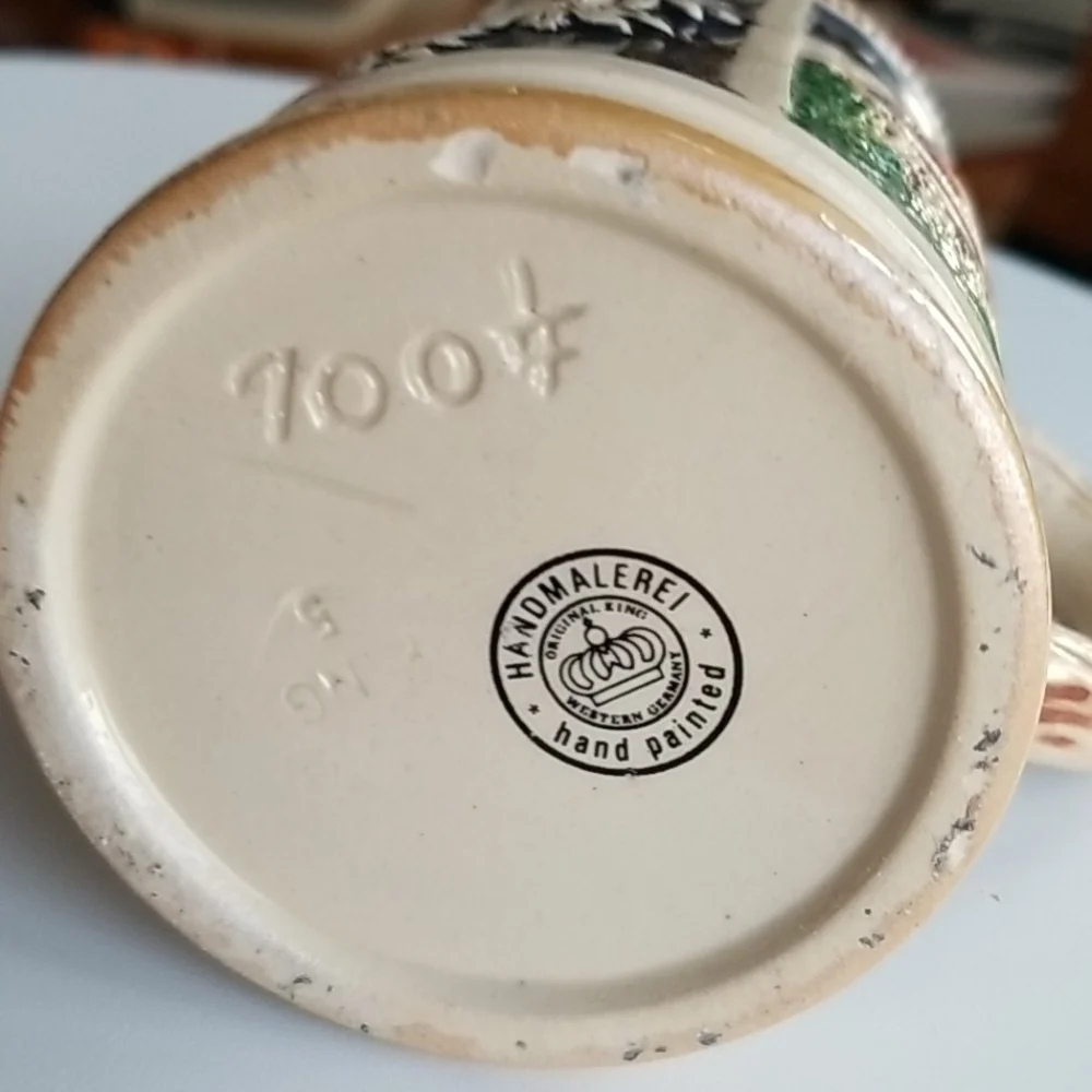 Rothenburg Hand painted little bierstein W-Germany